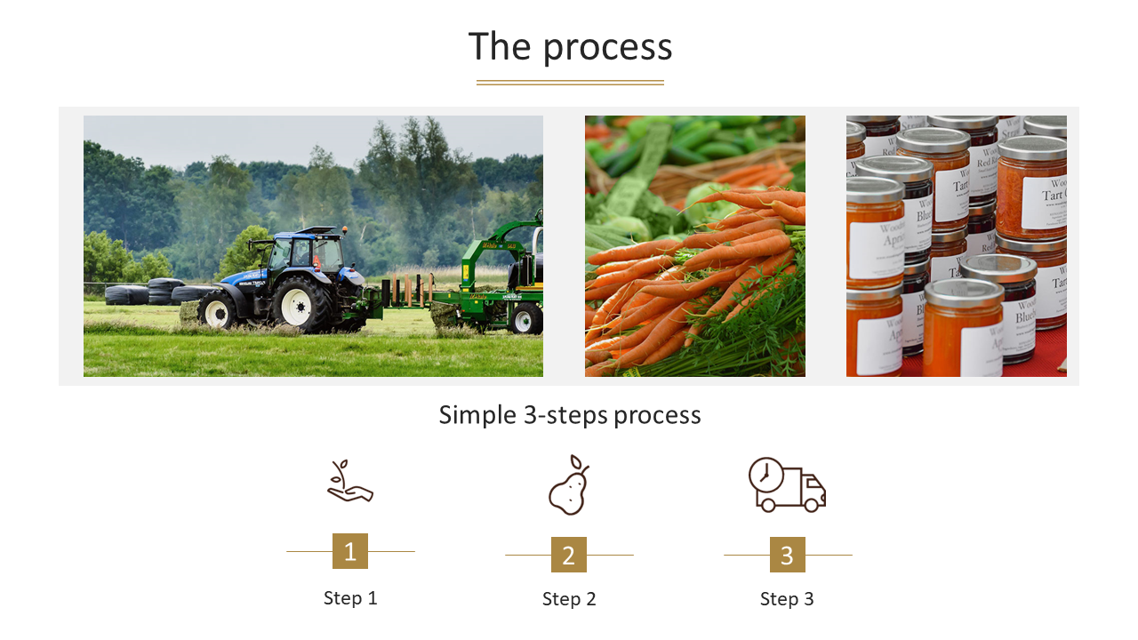Agriculture Process PowerPoint Slide